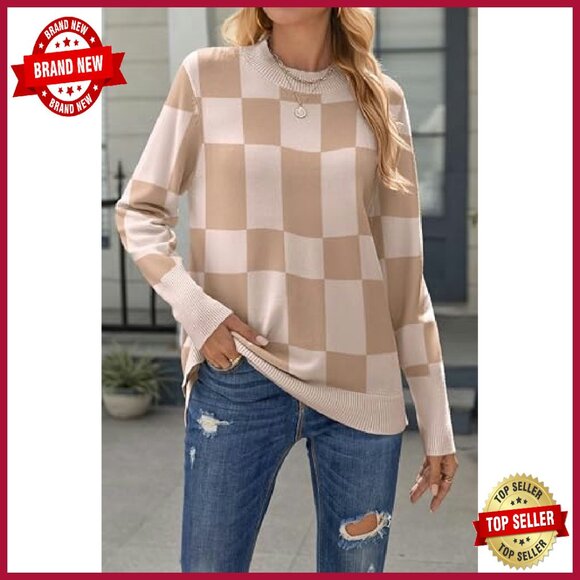 Loose Knit Side Button Pullover Sweater Tunic Length Casual Top - Picture 4 of 8